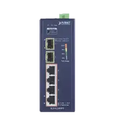 Switch PoE Industrial No Administrable de 4 Puertos PoE 10 100 1000T 802.3at 2 Puertos SFP 10 1000X