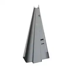 Jamba de contra galvanizada 7 0 in  5 3 4 con preparación para pestillo derecho Compatible con puerta 5041 5043 5042