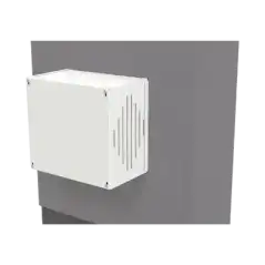 Gabinete para Resguardo de Sirena de 30 W (SF581A o SF581L No incluida) Preparación para Tamper (No incluido).