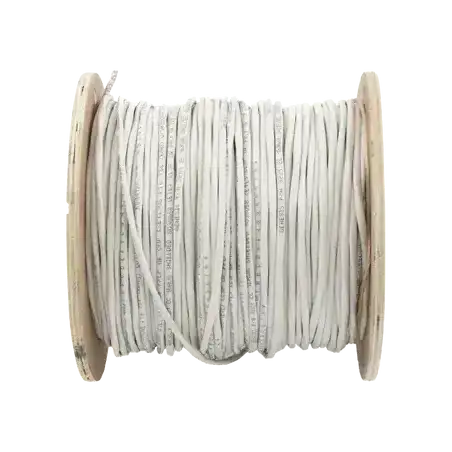 Bobina de 152 Metros de Cable   2 x 16 AWG   BLINDADO   PLENUM   Color Blanco   Para Aplicaciones de Audio Seguridad