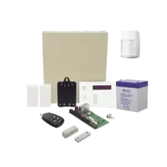 Kit Inalámbrico de panel VISTA48 con Teclado Alfanumérico 6160RF Receptor para sensores Inalámbricos Batería Transfo