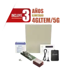 (3 Años 4GLTEM 5G ILIMITADO INCLUIDO)  Kit Vista48LA con comunicador 4GLTEM 5G MN01 Teclado Gabinete Batería y Trans