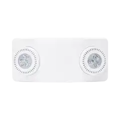 Luz de Emergencia Dual LED 520lm uso rudo montaje en pared o techo batería de respaldo incluida|SFIRE|Energía Automatización