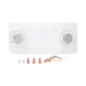 Luz de Emergencia Dual LED 520lm uso rudo montaje en pared o techo batería de respaldo incluida Luz de Emergencia Dual LED 520lm uso rudo montaje en pared o techo batería de respaldo incluida