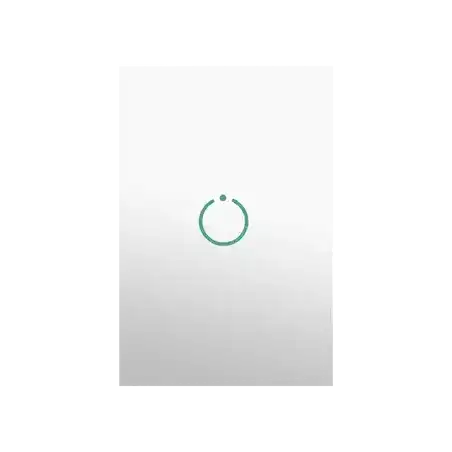 (ZWAVE) Interruptor On Off panel táctil touch inalámbrico Zwave Plus 1 boton. No requiere cable neutro Compatible co