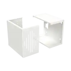 Gabinete para Resguardo de Sirena de 30 W (SF581A o SF581L No incluida) Preparación para Tamper (No incluido).