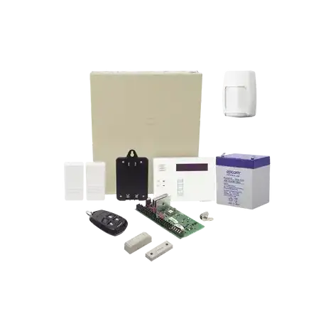 Kit Inalámbrico de panel VISTA48 con Teclado Alfanumérico 6160RF Receptor para sensores Inalámbricos Batería Transfo
