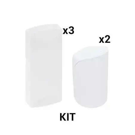 KIT Básico Sensores Inalámbricos   Incluye 3 Contactos Magnéticos y 2 PIR   Compatibles con DSC