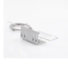 Contacto magnético para piso uso rudo con 55cm de cable blindado   GAP 75mm   Placa de montaje de L.