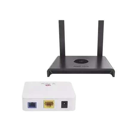Kit 1 ONU Bridge V-Sol Dual GPON EPON con Router Home Wi-Fi Ideal para distribuciones WISP de mayor cobertura Wi-Fi