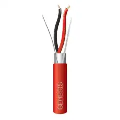 Bobina de 305 Metros de Alambre   2 x 16 AWG   Para Aplicaciones de Incendio FPLR   Uso INTERIOR Blindado Sólido Col