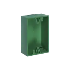 Caja trasera de montaje color verde para estaciones de parada STOPPER