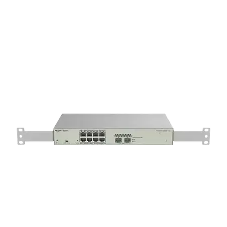 Switch Administrable PoE Capa 2 con 8 puertos Gigabit PoE 802.3af at + 2 SFP para fibra 1Gb gestión gratuita desde