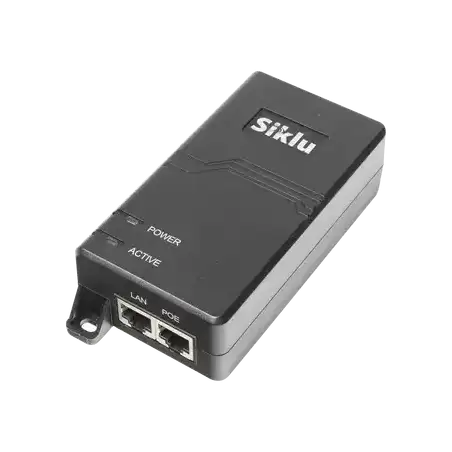 Inyector PoE Pasivo 1 Gbps 60 W 55 Vcc 100 240 Vca Cable CA