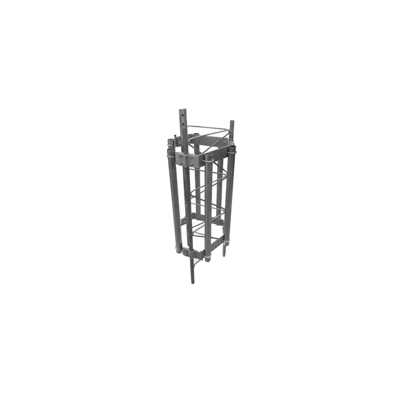 Herraje para 6 antenas sectoriales compatible con tramo STZ45G.