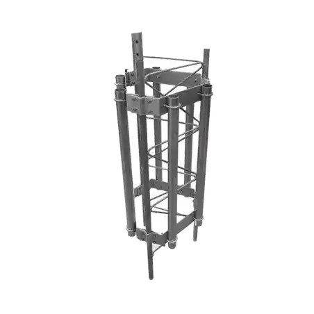 Herraje para 6 antenas sectoriales compatible con tramo STZ45G.
