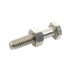 Paquete de 6 tornillos con tuercas de acero inoxidable 1 4 x 1 1 4 in .