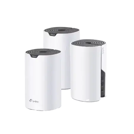 Kit 3 Routers Inalámbricos MESH Interior para Hogar   Doble Banda Wi-Fi 5 AC1900 Mbps   3 Puerto Gigabit WAN LAN   3