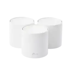 Kit 3 Routers Inalámbricos MESH Interior para Hogar   Doble Banda Wi-Fi 6 AX1800 Mbps   2 Puerto Gigabit WAN LAN   2